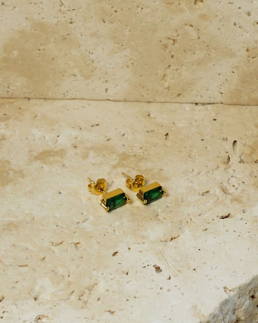 Emerald studs