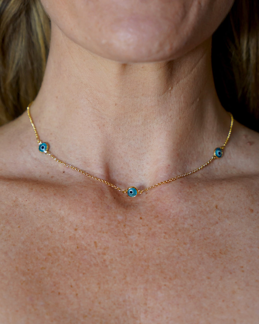 Protective eye necklace